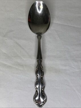 Oneida Mozart Stainless Steel 6.75" Place Oval Soup Spoon Vintage Flatware